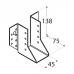 Joist hanger 45x138x2,0mm outer