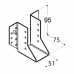Joist hanger 51x95x2,0mm outer