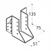 Joist hanger 51x135x2,0mm outer