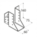 Joist hanger 60x160x2,0mm outer