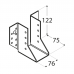 Joist hanger 76x122x2,0mm outer