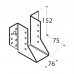 Joist hanger 76x152x2,0mm outer