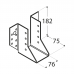 Joist hanger 76x182x2,0mm outer