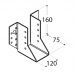 Joist hanger 120x160x2,0mm outer