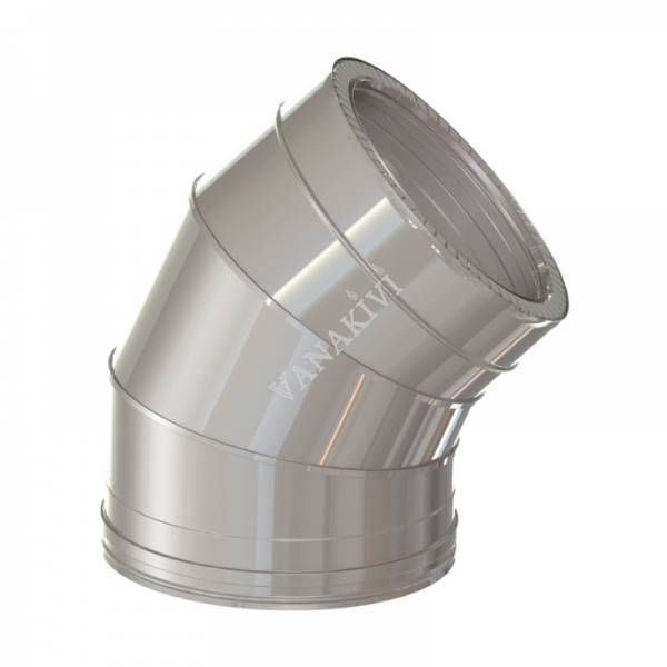 Double wall shimney Vilpra DW25 elbow Ø150mm/45°