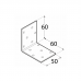 Angle bracket 60x60x50x2,0mm perforated