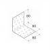 Naelutusnurk 80x80x80x2,0mm perforeeritud