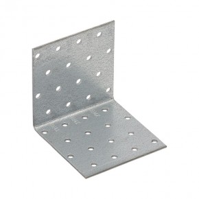 Angle bracket 80x80x80x2,0mm perforated