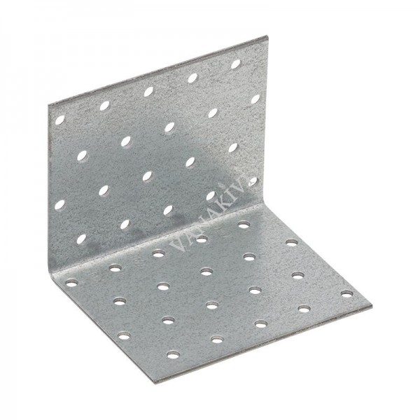 Angle bracket 80x80x100x2,0mm perforated