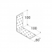 Naelutusnurk 100x100x60x2,0mm perforeeritud