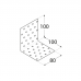 Naelutusnurk 100x100x80x2,0mm perforeeritud