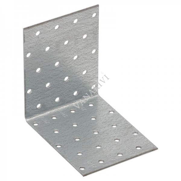 Angle bracket 100x100x80x2,0mm perforated