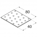 Naelutusplaat 80x40x2,0mm perforeeritud