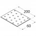 Nail plate 200x60x2,0mm perforated