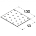 Nail plate 300x60x2,0mm perforated