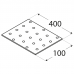 Nail plate 400x100x2,0mm perforated