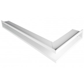 Ventilaton grate Open 60x40x6cm white, right