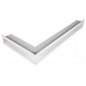 Ventilaton grate Open 80x40x6cm white, left