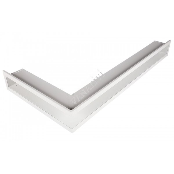 Ventilaton grate Open 80x40x6cm white, left