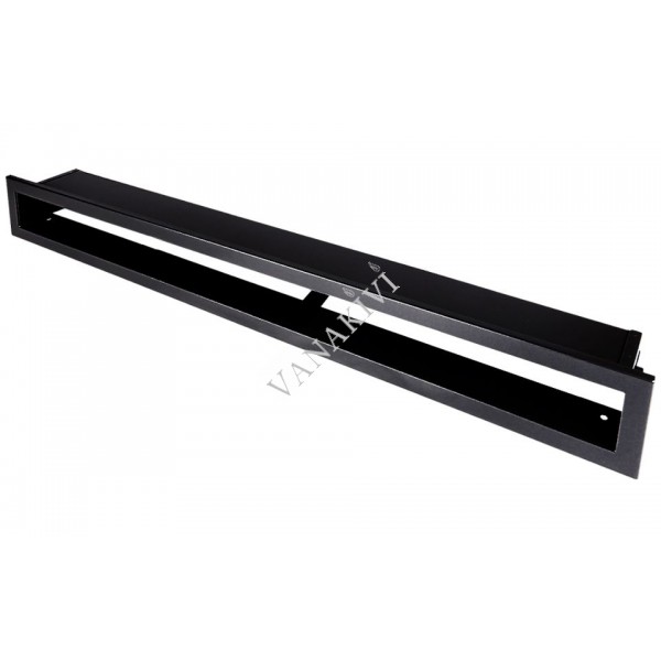 Ventilaton grate Open 60x6cm black matt
