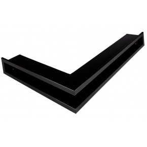 Ventilaton grate Open 60x40x6cm black matt, left