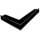 Ventilaton grate Open 60x40x6cm black matt, left