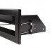 Ventilaton grate Open 80x40x6cm black matt, left