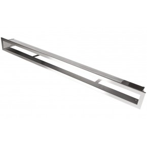 Ventilaton grate Open 100x6cm inox