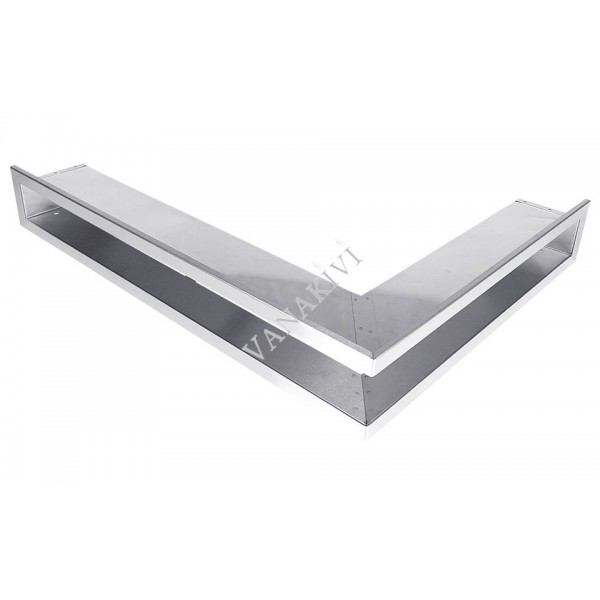 Ventilaton grate Open 60x40x6cm inox, right