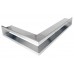 Ventilaton grate Open 60x40x6cm inox, left