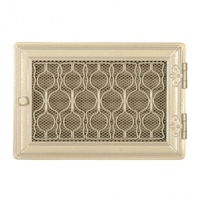Ventilaton grate Style 21x32cm with venetian blind white antique