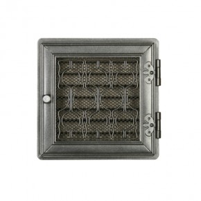 Ventilaton grate Style 21x21cm with venetian blind graphite