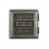 Ventilaton grate Style 21x21cm with venetian blind graphite