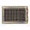 Ventilaton grate Style 21x32cm with venetian blind golden patina