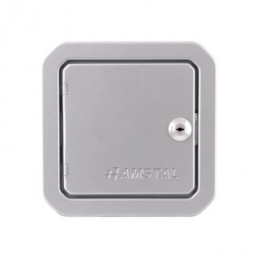 Chimney inspection door 140x140mm silver