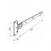 Gate hinge ZAB300 300x2,5mm black