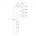 Ground screw post support PWO 60x550mm