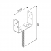 Post supports for concrete U-type 0-200x60x136 4,0mm