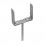 Post supports for concrete U-type 0-200x60x136 4,0mm