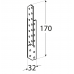 Rafter connector 170x32x2,0mm right