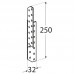 Rafter connector 250x32x2,0mm right