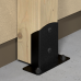 Post support PSD 100x75x150x2,5mm black