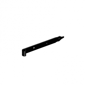 Gate hinge ZP 300x30x3,0mm Ø10mm black