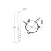 Ground screw post support PWG 68x800mm