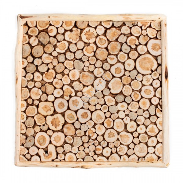 Juniper panel 52x52cm Stoveman with juniper frame