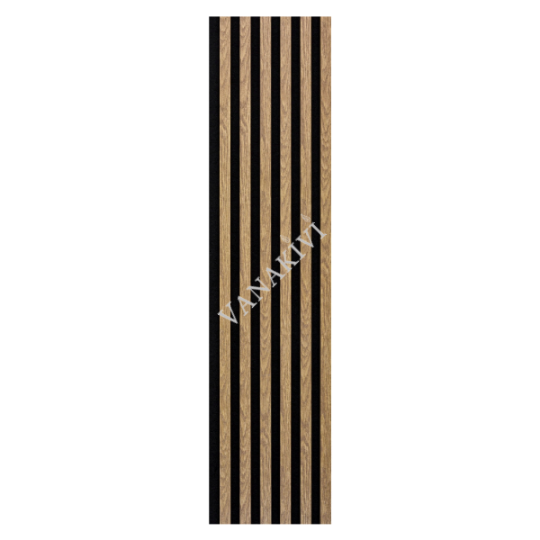 Seinapaneel WOODLINE 2700x300 hele tamm/must