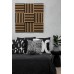 Seinapaneel WOODLINE 300x300 hele tamm/must