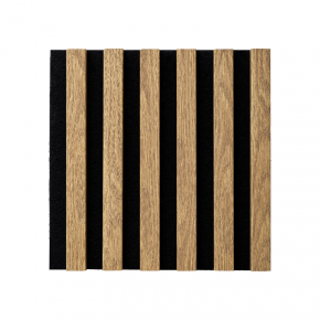 Seinapaneel WOODLINE 300x300 hele tamm/must