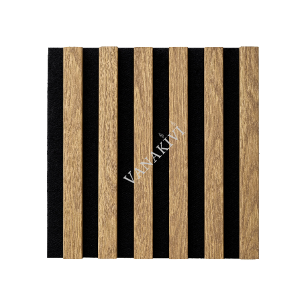 Wall panel WOODLINE 300x300 oak light/black