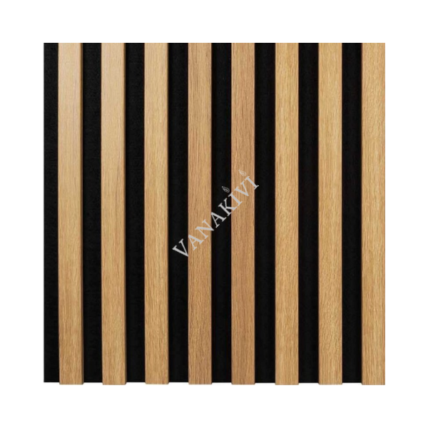 Wall panel WOODLINE 400x400 oak light/black